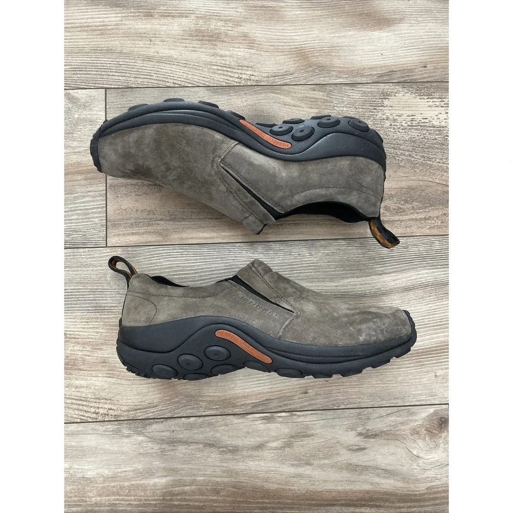 Merrell Men Jungle Moc Slip On Suede Hiking Shoes Brown J63787W Size 10